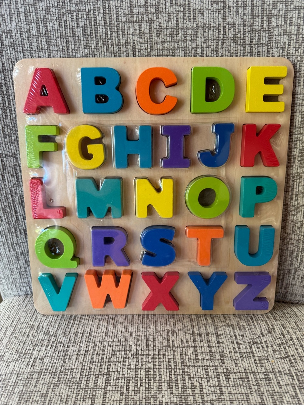 Spark. Create. Imagine. 3-D Wood Alphabet Puzzle Set, 26-piece chunky wooden NEW